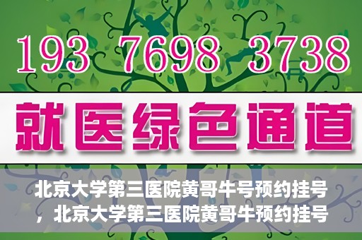 北京大学第三医院黄哥牛号预约挂号，北京大学第三医院黄哥牛预约挂号攻略，轻松预约专家号