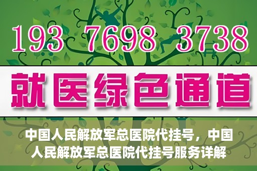 中国人民解放军总医院代挂号，中国人民解放军总医院代挂号服务详解