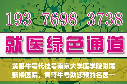 黄哥牛号代挂号南京大学医学院附属鼓楼医院，黄哥牛号助您预约名医——南京鼓楼医院挂号新体验