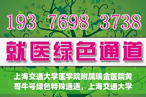 上海交通大学医学院附属瑞金医院黄哥牛号绿色特殊通道，上海交通大学医学院附属瑞金医院黄哥牛号，绿色特殊通道开启健康之门