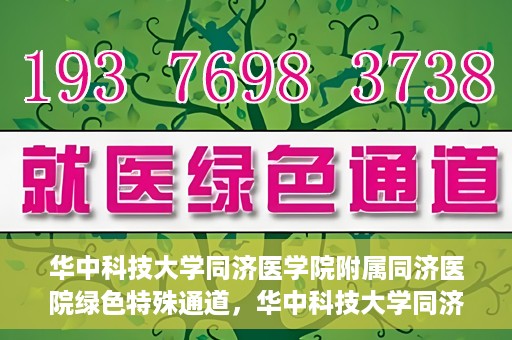华中科技大学同济医学院附属同济医院绿色特殊通道，华中科技大学同济医院特殊绿色通道的奥秘与力量