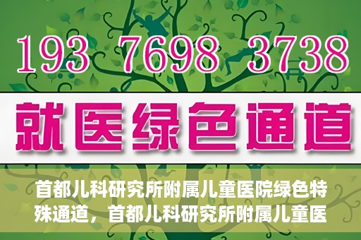 首都儿科研究所附属儿童医院绿色特殊通道，首都儿科研究所附属儿童医院，开启绿色特殊通道，守护儿童健康之路