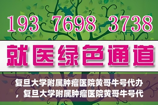 复旦大学附属肿瘤医院黄哥牛号代办，复旦大学附属肿瘤医院黄哥牛号代办，真相揭秘与深度解析