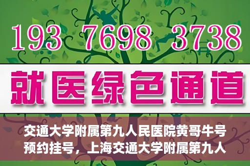 交通大学附属第九人民医院黄哥牛号预约挂号，上海交通大学附属第九人民医院黄哥名医号预约挂号攻略