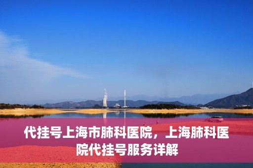代挂号上海市肺科医院，上海肺科医院代挂号服务详解