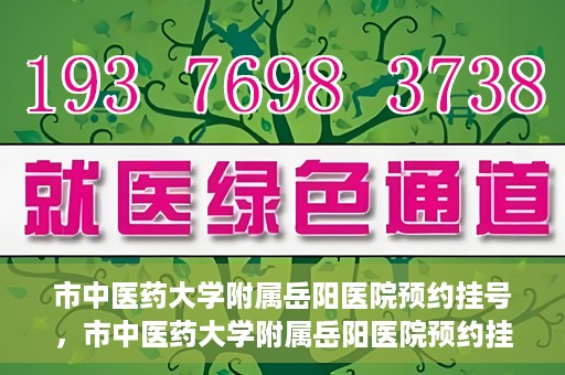 市中医药大学附属岳阳医院预约挂号，市中医药大学附属岳阳医院预约挂号攻略，便捷就医从这里开始