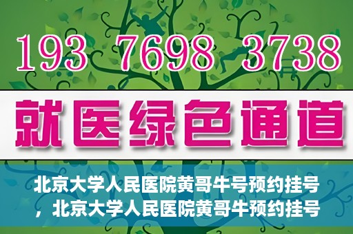 北京大学人民医院黄哥牛号预约挂号，北京大学人民医院黄哥牛预约挂号攻略，轻松预约，便捷就医