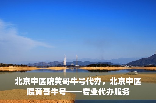 北京中医院黄哥牛号代办，北京中医院黄哥牛号——专业代办服务
